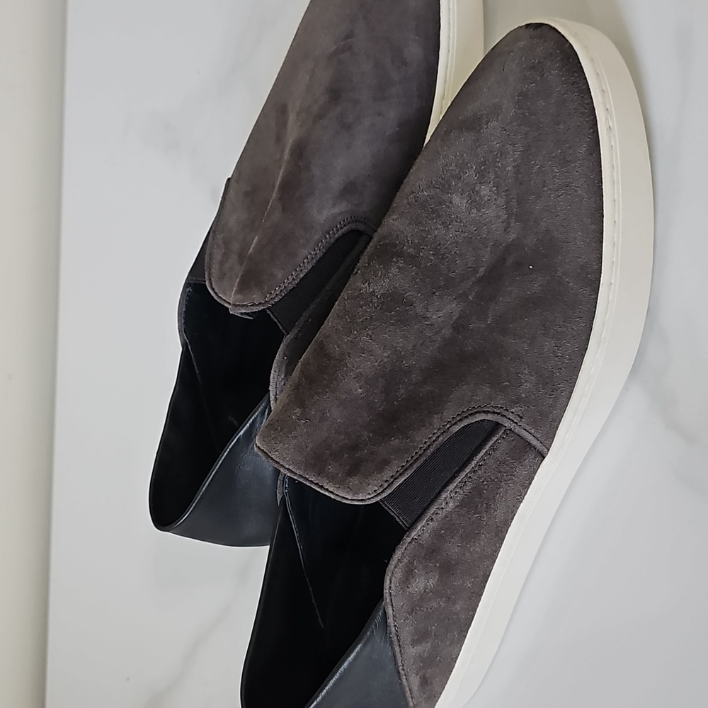 Vince Black Leather Sneakers